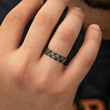 STİLLOVE Gümüş Kazaziye Örgü Yüzük