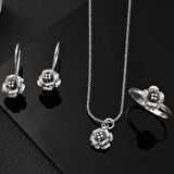 STİLLOVE Gümüş Gül Kadın Set