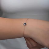 STİLLOVE Gümüş Rose Mistik Topaz Yonca Kadın Bileklik