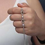 STİLLOVE ​Gümüş Damla Zultanit Taşlı Kadın Bileklik