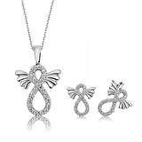 STİLLOVE Gümüş Kanatlı Sonsuzluk Bayan Set