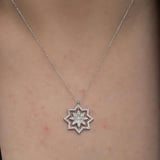 STİLLOVE Gümüş Kar Tanesi Kadın Kolye