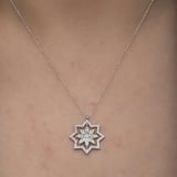 STİLLOVE Gümüş Kar Tanesi Kadın Kolye