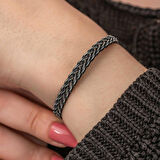 STİLLOVE Gümüş Kazaziye Örgü Bileklik