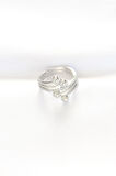 STİLLOVE Topçuk Model Zirkon Taşlı Silver Renk Ayarlanabilir Yüzük