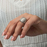 STİLLOVE Gümüş Zirkon Taşlı Kadın Yüzük