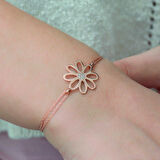 STİLLOVE Gümüş Rose Çiçek Kadın Bileklik