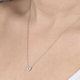 STİLLOVE Swarovski Taşlı Gümüş Kalp Bayan Kolye