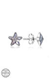 STİLLOVE Swarovski Crystal Taşlı Gümüş Yıldız Çivili Kadın Küpe