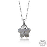 STİLLOVE Swarovski Crystal Taşlı Papatya Gümüş Kadın Kolye