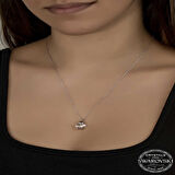 STİLLOVE Swarovski Crystal Taşlı Papatya Gümüş Kadın Kolye