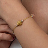 STİLLOVE Gümüş Renkli Toplu Dorika Kadın Bileklik