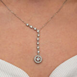 STİLLOVE Gümüş Sıralı Zirkon Taşlı Çember Kadın Kolye