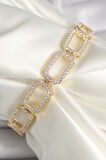 STİLLOVE Pirinç Gold Renk Zirkon Taşlı Zincir Model Xuping VIP Exclusive Seri Bileklik