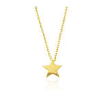 STİLLOVE Gümüş Gold Yıldız Kadın Kolye