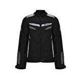 Nukrowear STEALTH PRO SİYAH-GRİ 4 Mevsim Kadın Motosiklet Montu 