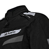 Nukrowear STEALTH PRO SİYAH-GRİ 4 Mevsim Kadın Motosiklet Montu 