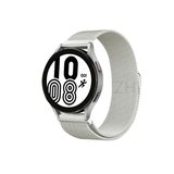 Samsung Galaxy Watch 4 Metal Mıknatıslı Kordon - Gümüş