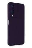 Vivo Y17S Kılıf Nano içi Kadife Silikon - Mor