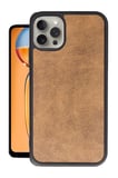 iPhone 14 Pro Kılıf Aras Deri Kapak - Taba