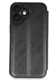 iPhone16KılıfFlipCover-Siyah