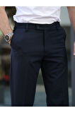 ERKEK PREMİUM DUBLE PAÇA BEL DESTEKLİ KUMAŞ PANTOLON