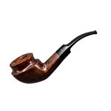 Şahin Üç Yıldız 730 9mm. Filtreli Ebonit Saplı Pipo (237435)