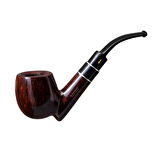 Şahin Kuyruklu Yıldız 838 9mm. Filtreli Ebonit Saplı Pipo (238016)