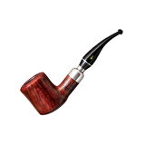 Şahin Silver Club 920 9mm. Filtreli Ebonit Saplı Pipo (243110)
