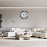 Krom Modern Desenli 52 x 52 Cm Duvar Saati