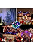 Renkli 10 Metre 100'lü Ledli Yılbaşı Ağaç Işık 8 Fonksiyonlu Rgb Renkli Işık Pirinç Dekoratif Led