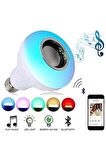 Dekoratif Hediye Akıllı Led Bluetooth Hoparlör Uzaktan Kumandalı Ampul Lamba 