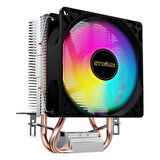 Strong M2-Pro 9cm Rainbow 2 Bakır Borulu 105W Tdp Intel/amd Kule Tipi Işlemci Cpu Fan