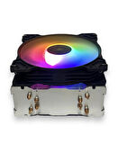 Strong M4-12XPRO 12CM Rainbow 4 Bakır Borulu 135W 4 Pin Intel/Amd Kule Tipi Işlemci Cpu Fan