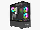 Strong Melkor Siyah 6x 120mm ARGB ATX Gaming Bilgisayar Kasası Powersız