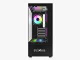 Strong Melkor Siyah 6x 120mm ARGB ATX Gaming Bilgisayar Kasası Powersız