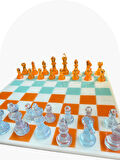 Turuncu Mavi Tasarım Satranç