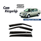 Cam Rüzgarlığı Renault Clio 2 1998-2006  Mügen Tip Piano Black