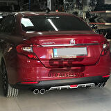 Fiat Egea Difüzör Arka Tampon Eki 4 Egzoz Çıkışlı Gri