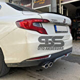 Fiat Egea Difüzör Arka Tampon Eki 4 Egzoz Çıkışlı Gri