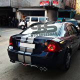 Ford Mondeo Mk3 Difüzör Arka Tampon Eki 4 Egzoz Çıkışlı Gri