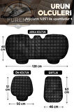 Ford Focus 3 Kahverengi Renk Tay Tüyü Cepli & Terletmez Sırtlı Oto Koltuk Minder Seti - Koltuk Koruma Kılıfı (ÖN & ARKA TAM SET)