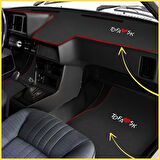 Tofaş Şahin Doğan Kartal Düşük (Alçak) Torpido Halısı & Siyah Oto Halı Paspas – Nakışlı Tasarım