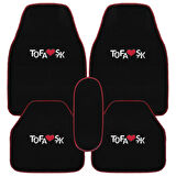 Tofaş Şahin Doğan Kartal Düşük (Alçak) Torpido Halısı & Siyah Oto Halı Paspas – Nakışlı Tasarım