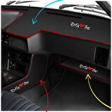 Tofaş Düşük (Alçak) Torpido Koruma Halısı & Vites Konsol Yan Halısı & Torpido Alt Sehpa Örtüsü