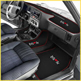 Tofaş Şahin Doğan Kartal Siyah Vites Orta Konsol Yan Kaplama Halısı & Oto Halı Paspas Seti – Nakışlı