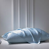 Sylar Antibakteriyel Terletmeyen İpek Saten Yastık Kılıfı 2'li 50x70 Mavi