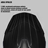 Y.100R SUBSONIC MAT SİYAH-KIRMIZI KASK