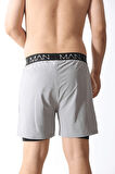 Unisex Şort,Astarlı Şort,GYM şort, Fitness Şort,Gizli Cepli Şort, Fitness Taytlı Şort