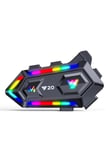 Time&Tech Y20 RGB Kask ıntercomu Kask İçin Bluetooth Kulaklık
